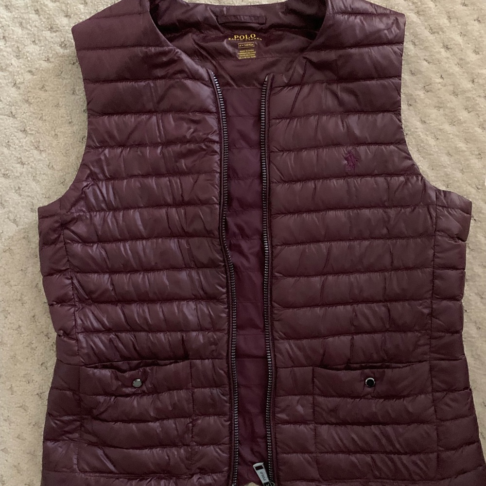 Polo Ralph Lauren wine colored medium vest